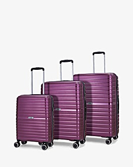 Rock Hydra- Lite 3pc Set Suitcase Purple