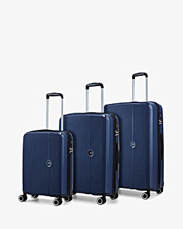 Rock Hudson 3pc Suitcase Set Navy