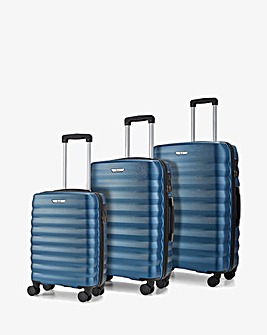 Rock Berlin 3pc Suitcase Set - Blue