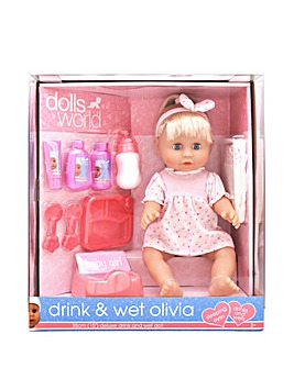 Dolls World Drink & Wet Olivia Doll