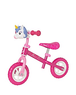 EVO Character Head 8 Inch Wheel Balance Bike - Unicorn