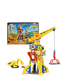 Rubble & Crew Barkyard Crane Tower Playset With Kinetic Sand