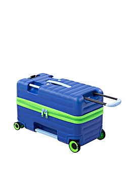 IT Luggage Trunkryder True Blue Kiddies Ride-On Suitcase