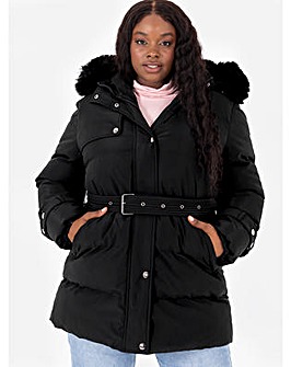 Lovedrobe Black Hooded Coat