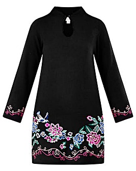 Monsoon Embroidered Short Tunic Dress