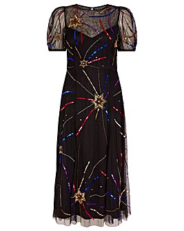 Monsoon Zoey Embellished Star Dress