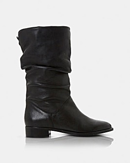 Dune Rosalindas Ruched Leather Boots