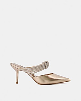 Dune Croatia Leather Bling Mules