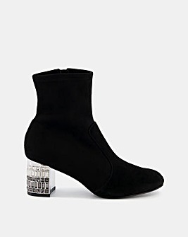 Dune Ostia Bling Suede Ankle Boots