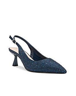 Paradox London Fiora Wide E Fit Heel Courts