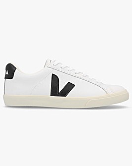 Veja Esplar Logo Extra White Black Leather Trainers