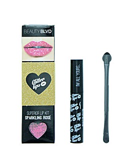 Beauty Blvd Glitter Lips Superior Lip Kit - Gloss Bond Glitter  Lip Brush