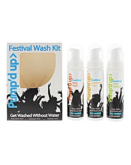 Pump'd Up Travel Kit - Body Wash Shampoo  Hand Sanitiser