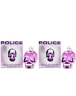 Police To Be Woman Eau de Parfum 125ml Buy One Get One Free