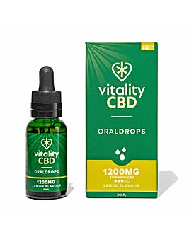 Vitality CBD Oral Drops 1200mg Lemon