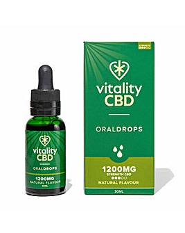 Vitality CBD Oral Drops 1200mg Natural