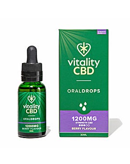 Vitality CBD Oral Drops 1200mg Berry