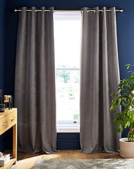 Toledo Chenille Thermal Eyelet Curtains