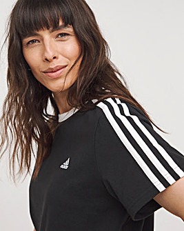 adidas 3 Stripe T-Shirt
