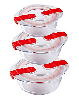 Pyrex Cook&Heat Round Dish Set with Lid