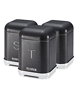 Tower Glitz Set of 3 Canisters