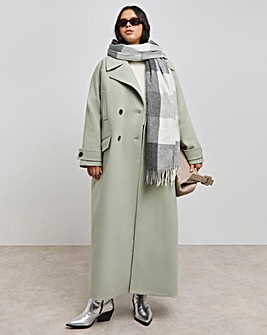 Sage DB Faux Wool Coat