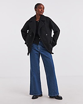 Black Teddy Peacoat