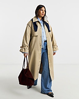 Stone Maxi Trench Coat