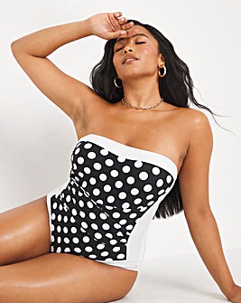 Simply Be Bandeau Tummy Control Swimsuit