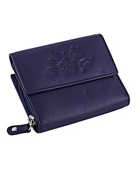 Embossed Leather Purse