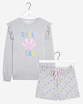 Pretty Secrets Jersey Short Pyjama Set