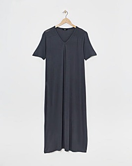 Pretty Secrets Viscose Maxi Short Sleeve Nightie Length 48 Inches