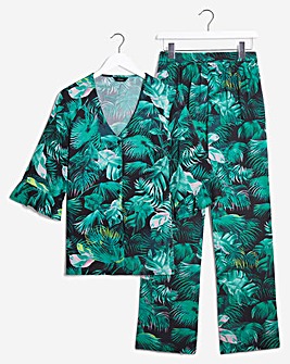 Pretty Secrets Tropical Viscose Pyjama Set