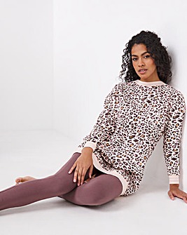 Pretty Secrets Leopard Sweatshirt & Legging Lounge Set