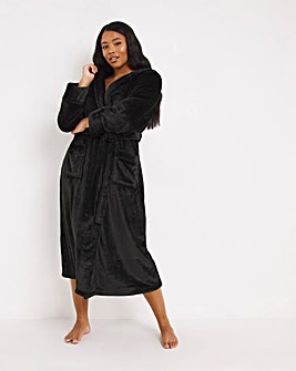 Pretty Secrets Luxury Fleece Hooded Dressing Gown