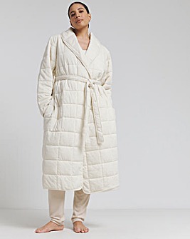 Pretty Secrets Long Quilted Dressing Gown