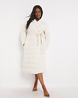 Pretty Secrets Long Quilted Robe