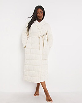 Pretty Secrets Long Quilted Dressing Gown