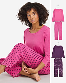 Ladies Pyjamas & Pyjama Sets | Cotton & Satin Pyjamas | JD Williams