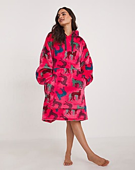 Pretty Secrets Oversized Warm Fleece Hooded Dress