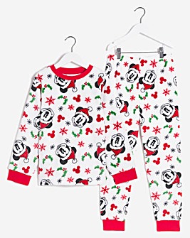 Mickey Mouse Kids Family Fleece Pyjamas