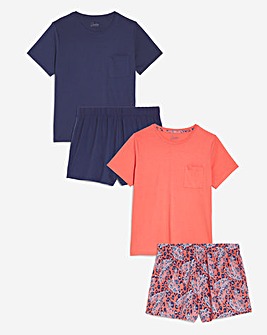 Pretty Secrets Value 2 Pack Pyjama Shortie Sets