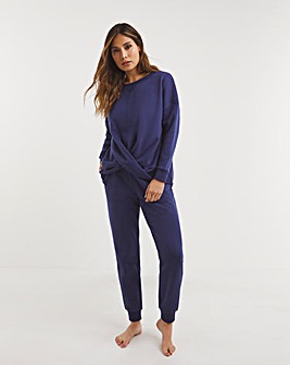 Soft Jersey Crossover Sweater Lounge Set