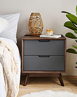 Ezra 2 Drawer Bedside Table