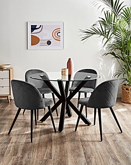 Bodie Oak Effect Dining Table