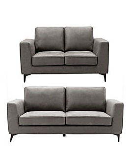 Alessia Nubuck-Effect 3 plus 2 Seater Sofa