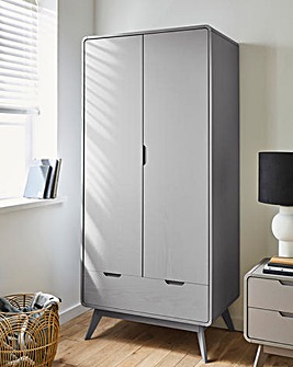 Gray & Osbourn No.157 Oslo 2 Door 1 Drawer Wardrobe