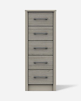 Tampa Ready Assembled 5 Drawer Tallboy Chest