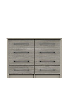 Tampa Ready Assembled 8 Drawer Wide Chest