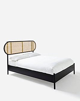 Aulia Rattan Bed Frame with Silentnight Pocket Mattress